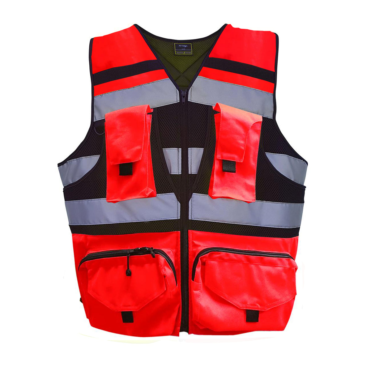 CHALECO GEOLOGO MINER ROJO