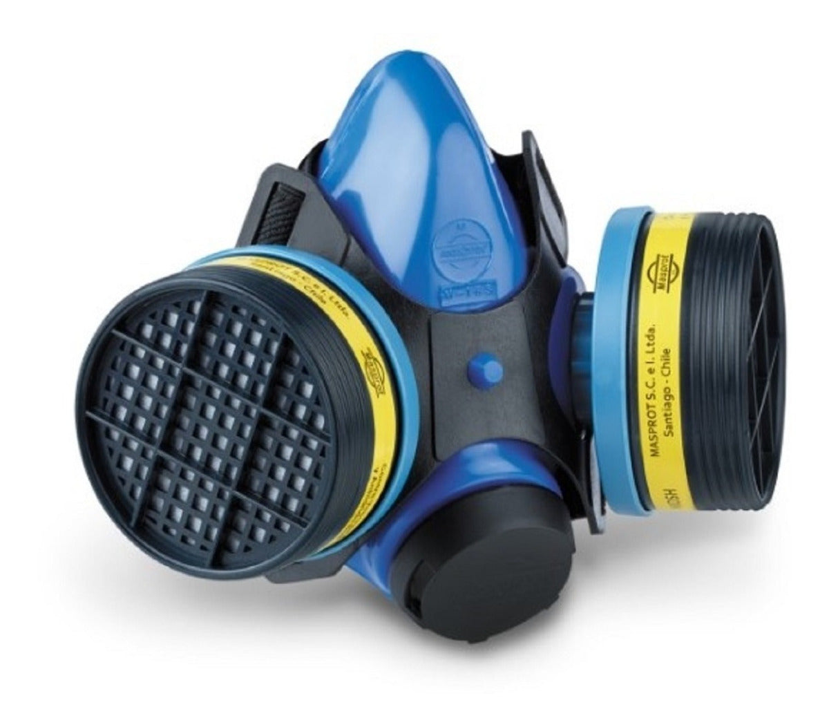 RESPIRADOR MEDIO ROSTRO MASPROT SKY BLUE