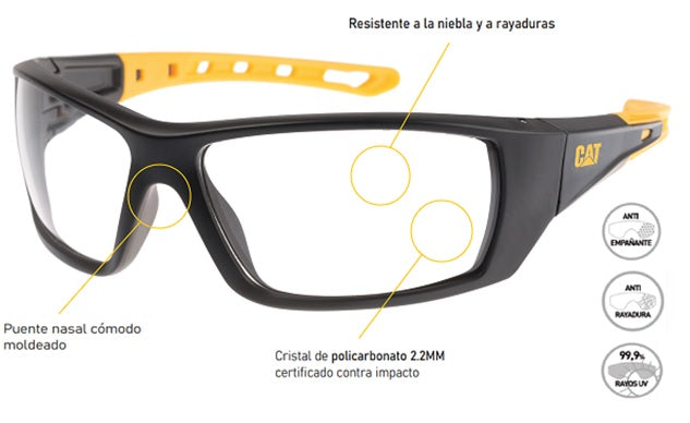 LENTE DE SEGURIDAD CAT CLARO