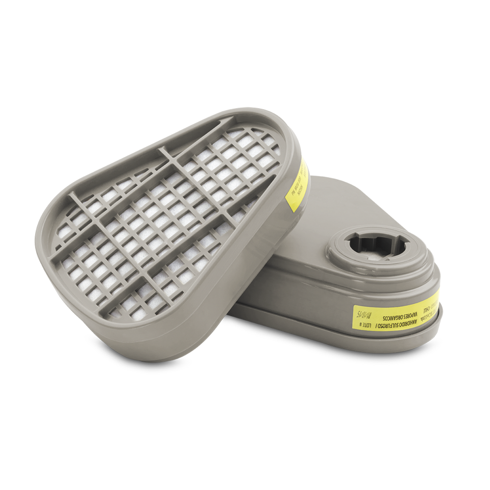 FILTRO MASPROT MGV 500 GASES Y VAPORES PARA RESPIRADOR M500 (PAR)