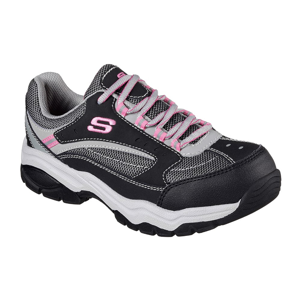 ZAPATO DE SEGURIDAD TIPO ZAPATILLA SKECHERS BISCOE ROSA