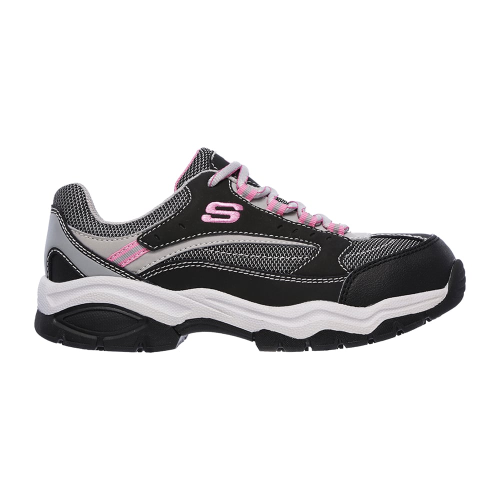 ZAPATO DE SEGURIDAD TIPO ZAPATILLA SKECHERS BISCOE ROSA