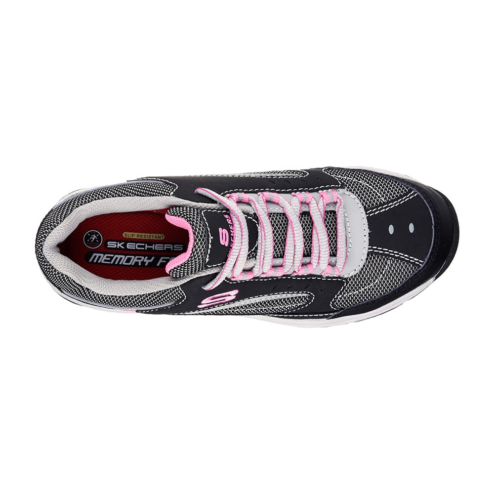 ZAPATO DE SEGURIDAD TIPO ZAPATILLA SKECHERS BISCOE ROSA