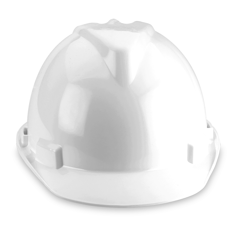 CASCO DE SEGURIDAD CON ARNES CINTA Y ROLLER BLANCO