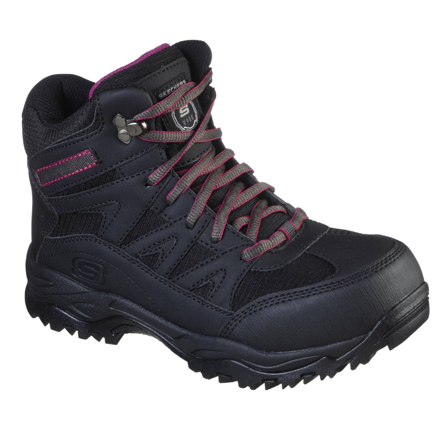 ZAPATO DE SEGURIDAD TIPO BOTIN SKECHERS POMERIA NEGRO