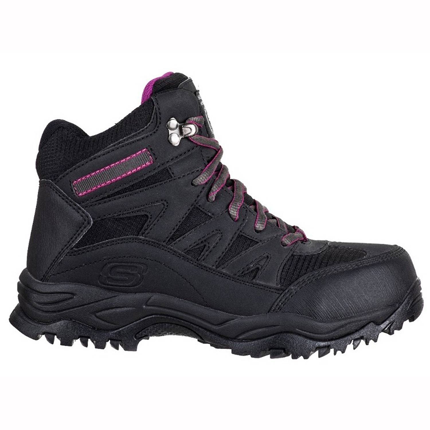 ZAPATO DE SEGURIDAD TIPO BOTIN SKECHERS POMERIA NEGRO