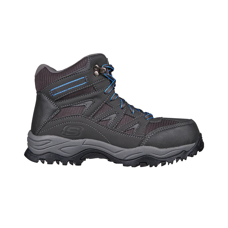 ZAPATO DE SEGURIDAD TIPO BOTIN SKECHERS POMERIA GRIS