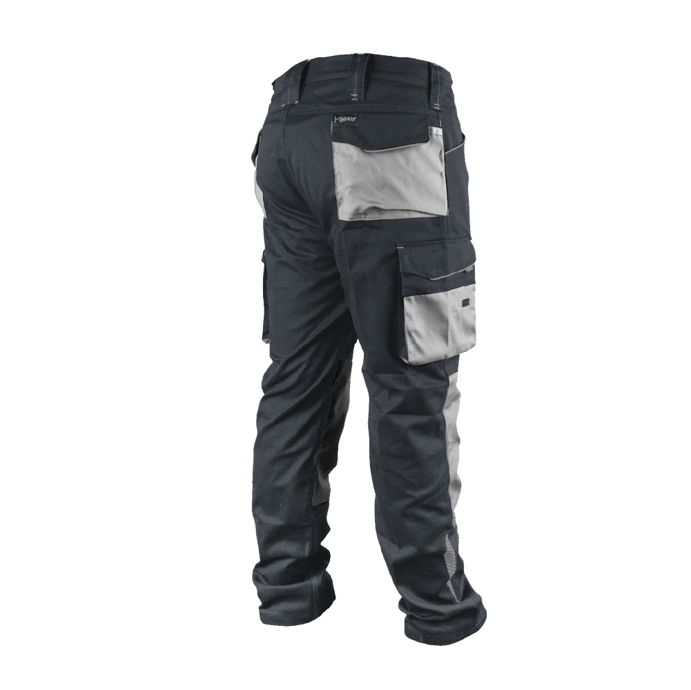 Pantalón De Trabajo Cargo Bicolor Orbit (Gris)